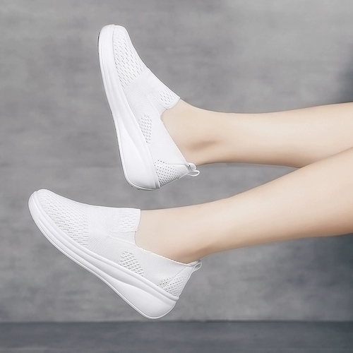 Униформа медсестры, туфли, рабочая осенняя белая обувь на платформе для беременных, против усталых ног