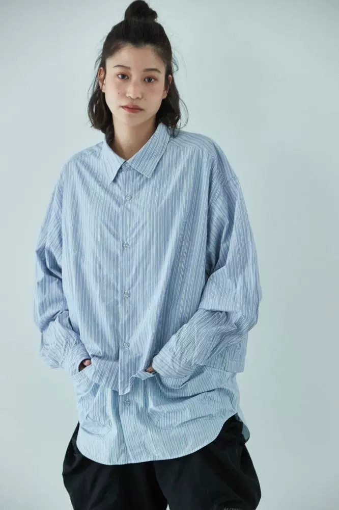 现货COMFY OUTDOOR GARMENT FRENCH SHIRTS拼接条纹衬衫22SS - Taobao