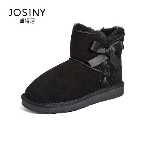 Зимние утепленные сапоги, универсальная обувь, из натуральной кожи