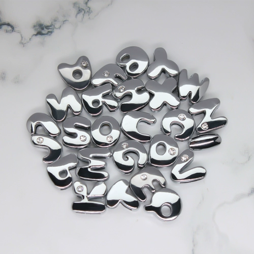 Браслет с буквами, бретели, аксессуар, металлические аксессуары, золотая вода, 8мм