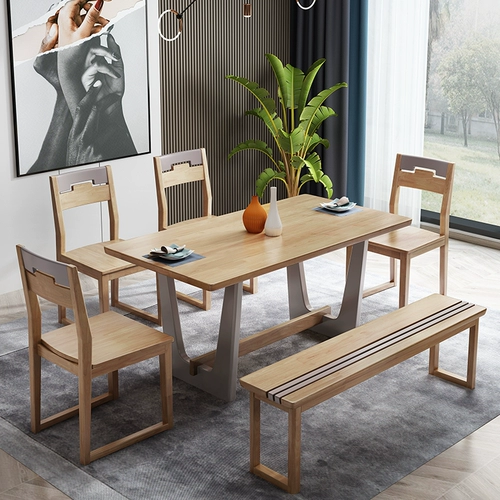 Современный прямоугольный стульчик для кормления из натурального дерева для домашнего использования для еды