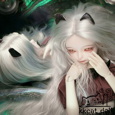 taobao agent KKCAT BJD wig SD doll hair high temperature shit 3 points, 6 points, scroll hair embryo