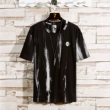 Tide, камуфляжная трендовая футболка, универсальный комплект, короткий рукав, европейский стиль, оверсайз, круглый воротник