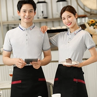 [Серый] анти -бол+черный красный пояс двойной наклонной карманный фартук