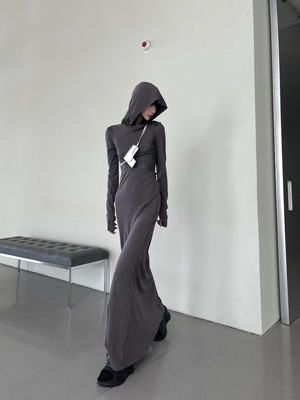 taobao agent Sexy fitted dress with hood, UV protection