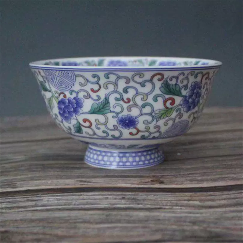 大清乾隆年制粉彩萬花碗仿古家居餐具瓷器擺件古董古玩老貨收藏-Taobao