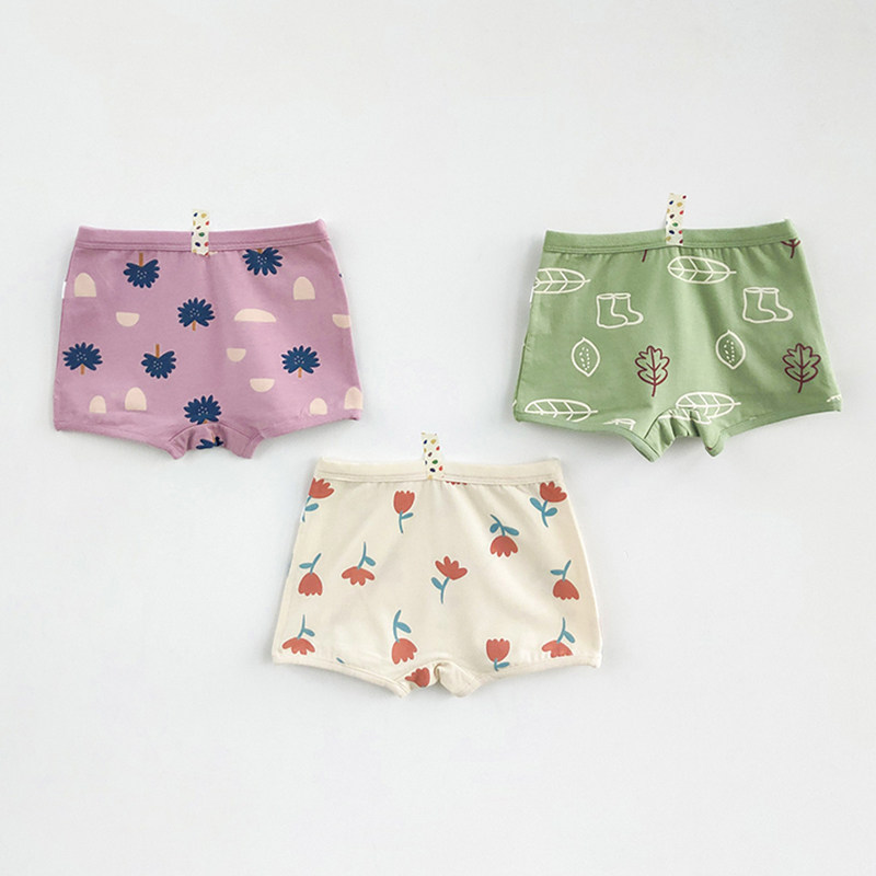Children's underwear cotton girls triangle without pp boys boxer shorts