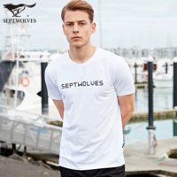 Septwolves, Tide, летняя футболка с коротким рукавом, мужская трендовая летняя одежда, короткий рукав