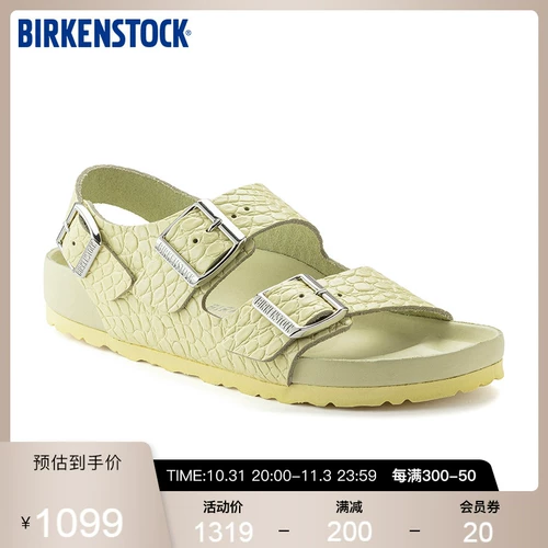 Birkenstock Women's Double -Buckle Импортированные пробковые сандалии Milano Series