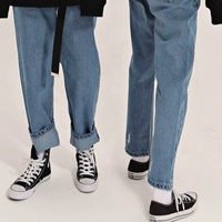 Весенние джинсовые штаны для отдыха для школьников, тренд сезона, свободный прямой крой, высокая талия