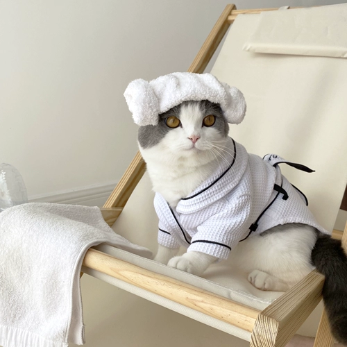 Благодаря благосклонению для домашних животных бани для ванны полотенце полотенце мягкое полотенце полотенец и одежда для кошек Чистый хлопок