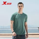 Xtep, мужская летняя спортивная футболка для отдыха, короткий рукав, оверсайз