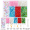 5 Цвет 3 мм Смешанные рисовые шарики и алфавитные шарики Серия около 3500 1 комплект / пакет