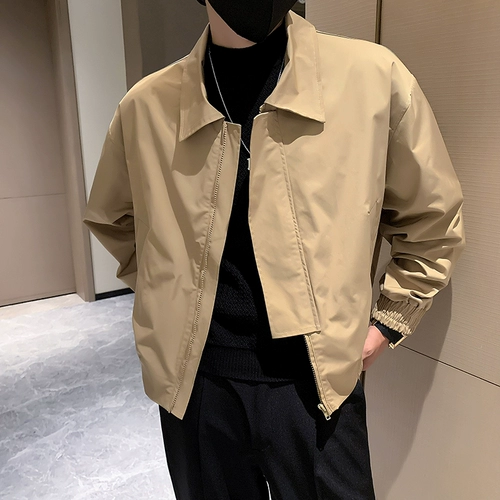 Мужская демисезонная осенняя спортивная короткая куртка для отдыха, изысканный стиль, свободный крой