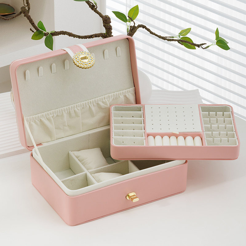 Double layer diamond buckle pink main model