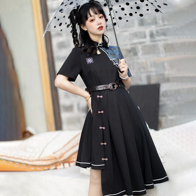 taobao agent Genuine design dress, summer Hanfu, Chinese style, with short sleeve
