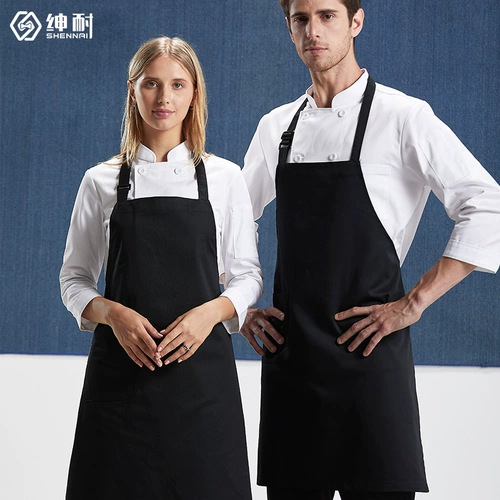 Летний свежий цветной фартук для работы без рукавов, делается под заказ, с печатью вашего логотипа, рабочая одежда