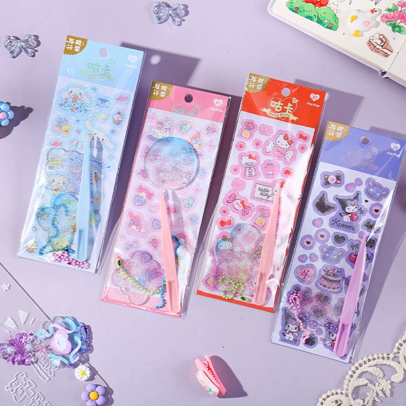 Sanrio, милые наклейки, набор материалов для детей, DIY, полный комплект, Южная Корея, планировщик