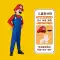 2023 Halloween trẻ em trang phục Mario người lớn cosplay Super Mario hiệu suất cha mẹ và con họp thể thao 