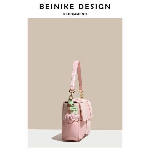 Небольшая дизайнерская розовая сумка через плечо, портативная сумка на одно плечо, коллекция 2022