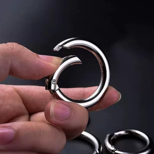 Высококлассный металлический простой брелок для ключей с застежкой