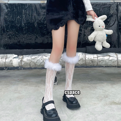 taobao agent Boots, cute brand lace socks, Lolita style, internet celebrity