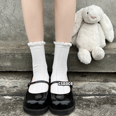 taobao agent White mini-skirt, Japanese cotton socks, Lolita style