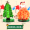 绿色圣诞树+圣诞老人