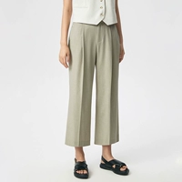 Штаны, зеленый ростомер, свободный крой