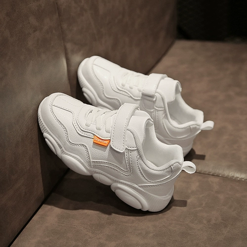 Спортивная дышащая белая детская демисезонная белая обувь для мальчиков, 2023, с медвежатами