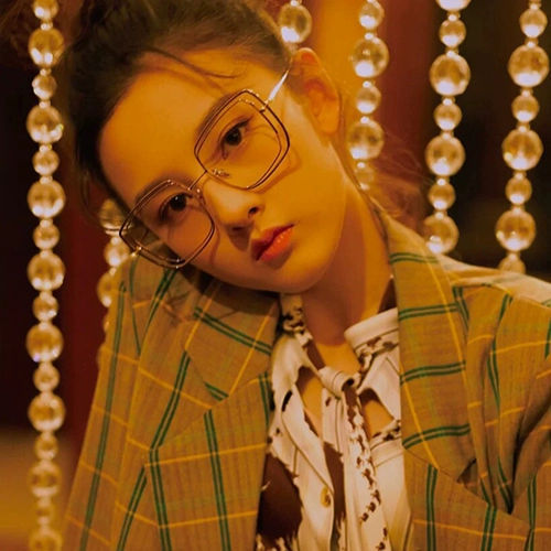 Звездный простые артефакты Большая рама показала лицо, маленькие очки, женская миопия может предотвратить плоское зеркало синего света