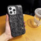 Black & White Python Texture Snake Skin Pattern Phone Case for iPhone 17, 16, 15, 14, 13 and 12