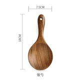 [Tmall] Деревянная лопата, нежигальная кастрюль, специальная длинная деревянная ложка, краска без кухонной посуды -фармированное деревянное шпатель домик с твердым деревом утечка