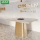 Стол длинный из нержавеющей стали 120*60см.