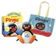 Динамик-качалка Pingu + летняя плетеная подарочная сумка Pingu плюс плюшевые аксессуары для наушников