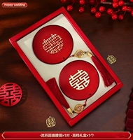 Подарочная коробка [1 пара круглых зеркал кисточки]]