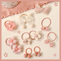 Розовая конфетная волоса кружок 11 штук