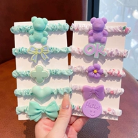 10 кусочков зеленого + фиолетового комбинации