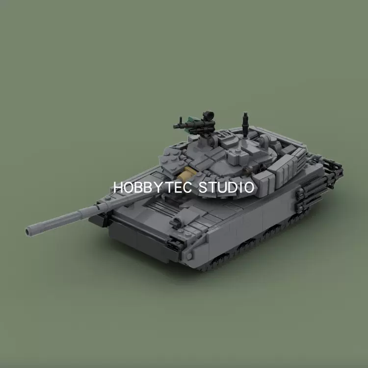 LEGO 乐高T-90M 主战坦克555pcs io+PDF「MOC图纸」-Taobao
