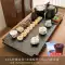 Bộ trà hoàn chỉnh Bộ khay trà gỗ nguyên khối thoát nước Bàn trà Kung Fu ấm đun nước lớn tích hợp hoàn toàn tự động tại nhà đơn giản bếp điện bàn trà Bàn trà điện