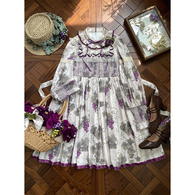 taobao agent Elegant dress, Lolita style, long sleeve, Lolita OP