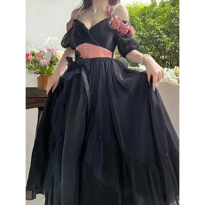 taobao agent Elegant three dimensional dress, long small princess costume, french style, Lolita style