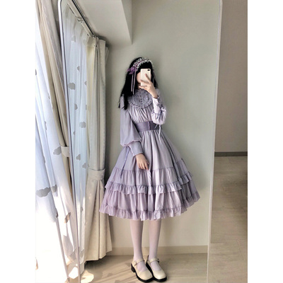 taobao agent Elegant purple dress, brace, small princess costume, Lolita style