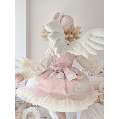 taobao agent Cute demi-season dress with sleeves, keep warm small princess costume, Lolita style, long sleeve, Lolita OP