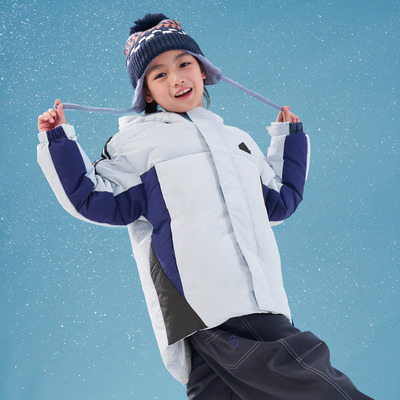 阿迪达斯男女小童连帽保暖羽绒服