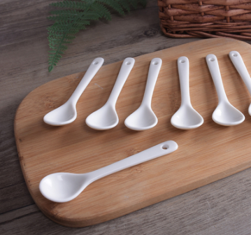 10pcs short handle kitchen salt short seasoning small seasoning spoon spoon soup spoon hot pot spoon soup ceramic mini