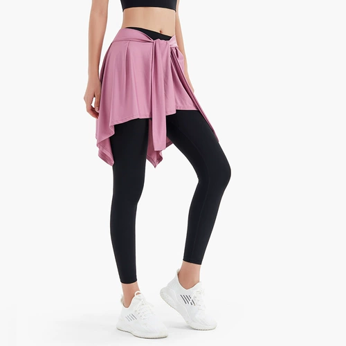 Спортивная быстросохнущая юбка для йоги для спортзала, с акцентом на бедрах, популярно в интернете, для бега
