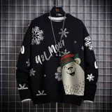 Рождественский демисезонный свитер, оверсайз