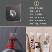 10 прозрачных хрустальных крючков