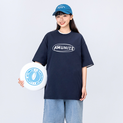 taobao agent Mannstu Summer Japanese street neutral loose short -sleeved T -shirt female casual letters print half -sleeved men
